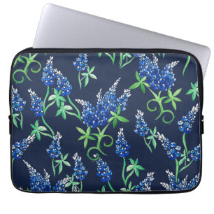 Texas Bluebonnets Florale Blaue Laptopschutzhülle
