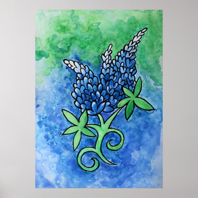 Texas Bluebonnets Poster (Vorne)
