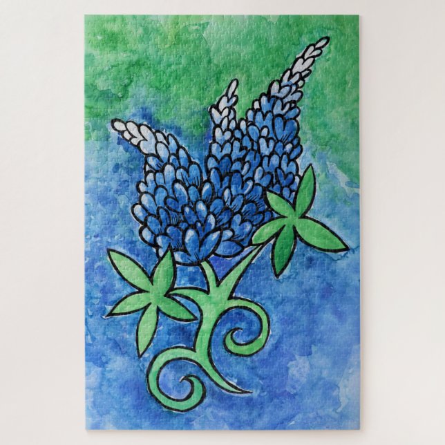 Texas Bluebonnets Puzzle (Vertikal)