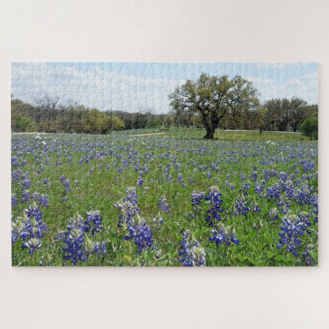 Texas Bluebonnets Puzzle (Horizontal)