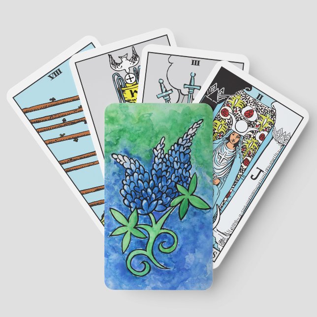 Texas Bluebonnets Spielkarten (Rückseite)