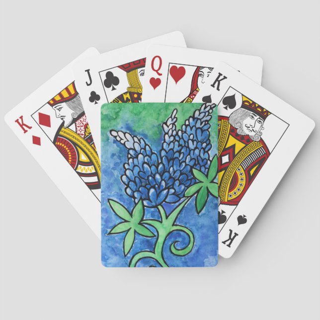 Texas Bluebonnets Spielkarten (Rückseite)