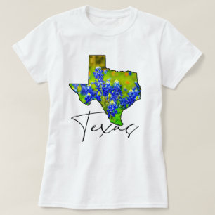Texas Bluebonnets Staat von Texas Fine Art T-Shirt