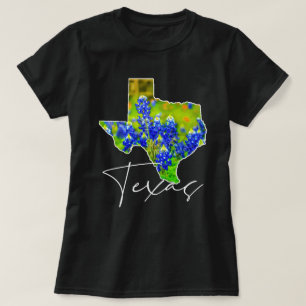 Texas Bluebonnets Staat von Texas Fine Art T-Shirt