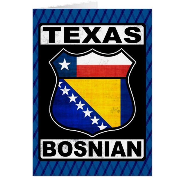 Texas Bosnian American Card (Vorne)