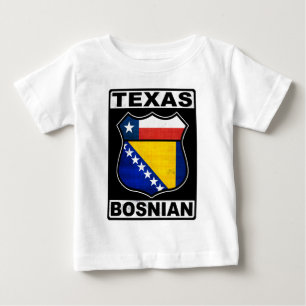 Texas-bosnischer Amerikaner Baby T-shirt