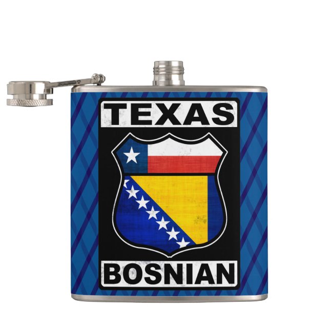 Texas-bosnischer Amerikaner Flachmann (Geöffnet)