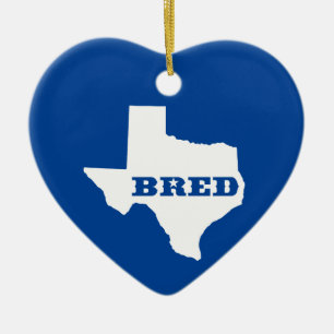 Texas Bred Keramikornament