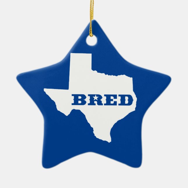 Texas Bred Keramikornament (Vorne)