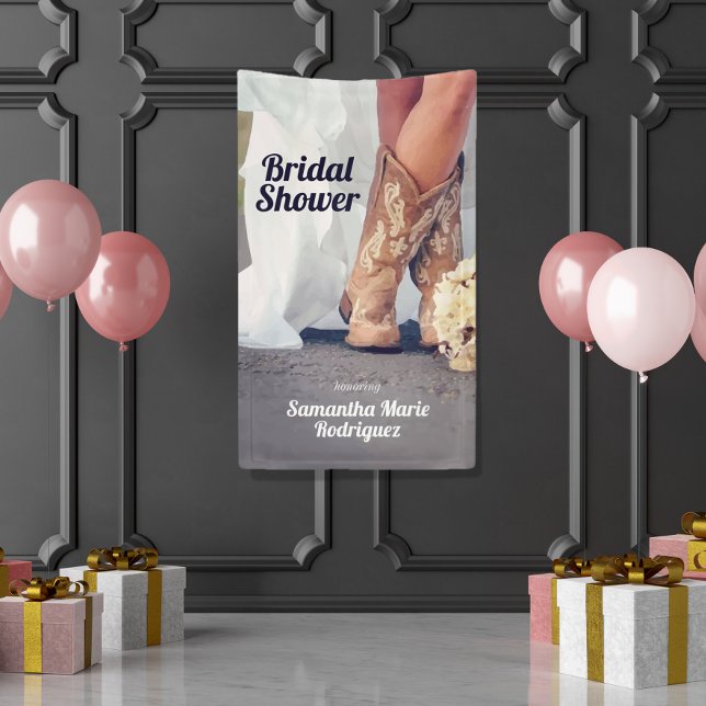 Texas Bride in Boots Brautparty Banner (Von Creator hochgeladen)