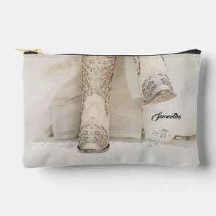 Texas Bride in Kristall Boots Zubehörtasche