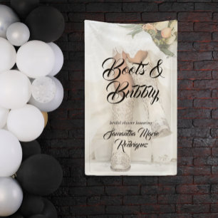 Texas Bride Kristall Boots Brautparty Banner