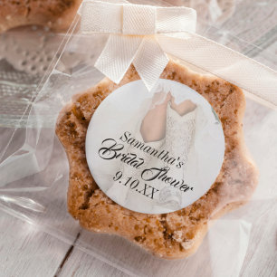 Texas Bride Kristall Boots Brautparty Runder Aufkleber