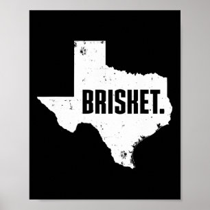 Texas Brisket Cute gegrillte Bbq Brisket  Poster