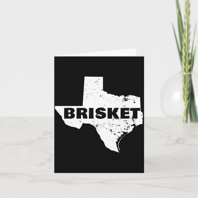 Texas Brisket Karte Leistung Männer  (Vorderseite)