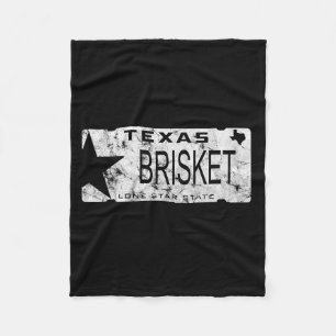 Texas Brisket-Lizenzschild BBQ-Pitmaster Fleecedecke