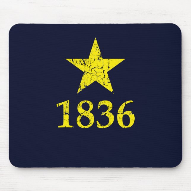 Texas, Burnet Stern-historische Flagge, beunruhigt Mousepad (Vorne)