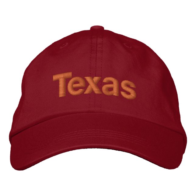 Texas cap bestickte baseballkappe (Vorderseite)