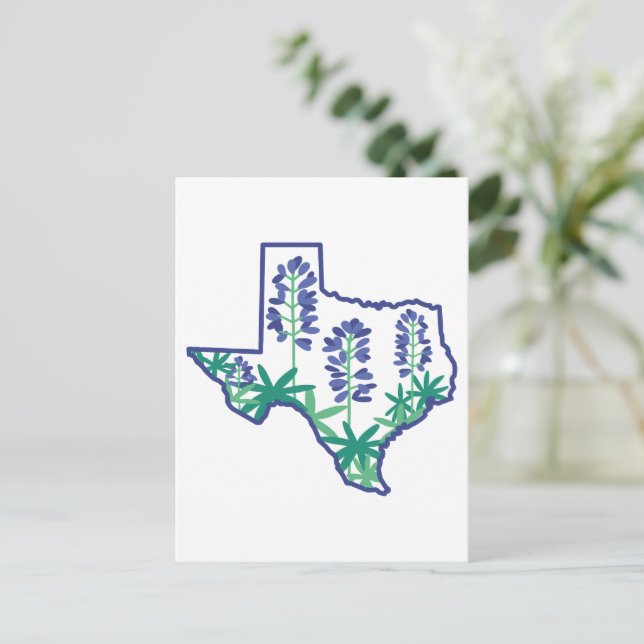 Texas Card, Texas Staat Card, Texan Card, Texas Postkarte (Stehend Vorderseite)