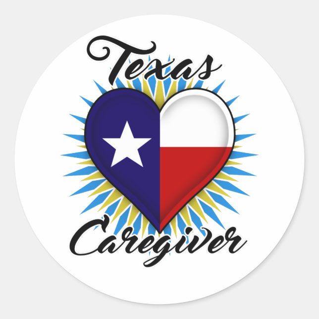 Texas Caregiver Aufkleber (Vorderseite)