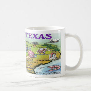 TEXAS-Cartoonskarte Tasse