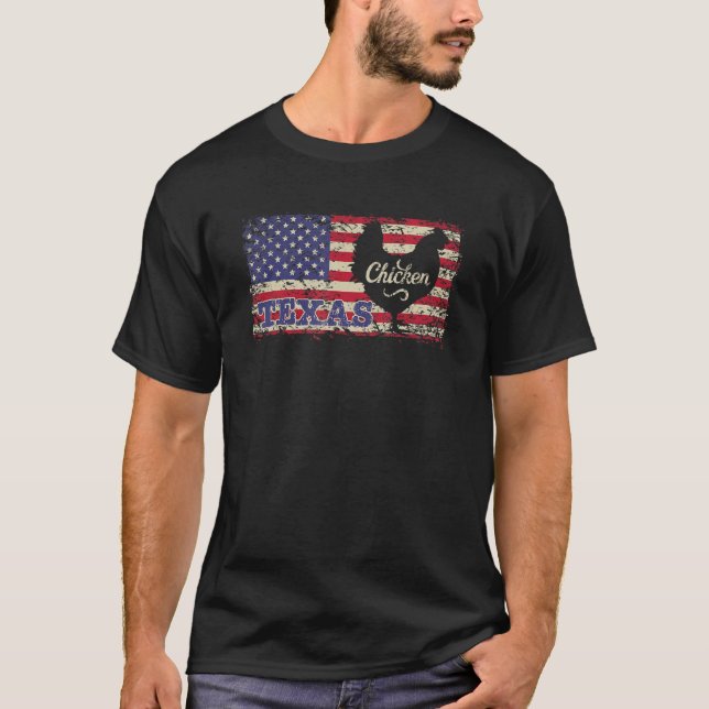 Texas Chicken Bauer Proud American T-Shirt (Vorderseite)