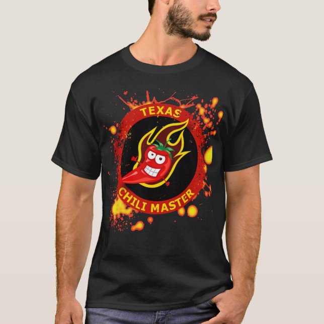 TEXAS-CHILI-MEISTER T-Shirt (Vorderseite)