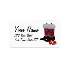 Texas Christmas Adressaufkleber