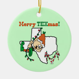 Texas Christmas Keramikornament