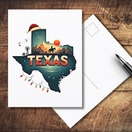 Texas Christmas Staat Karte Beschreibung