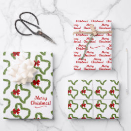 Texas Christmas Wreath Geschenkpapier Set
