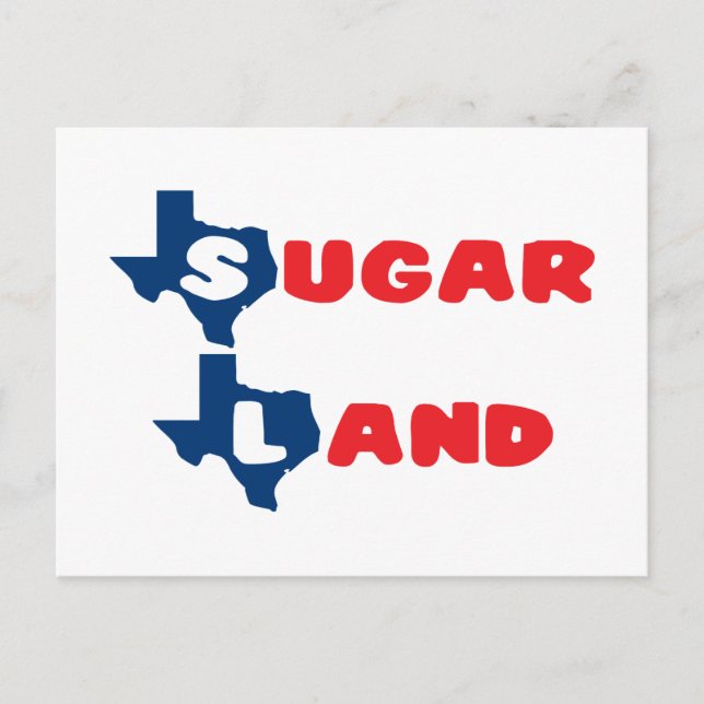 Texas Cities Sugar Land Postkarte (Vorderseite)