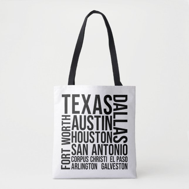 Texas Cities Word Art - Austin Travel (Vorderseite)