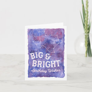 Texas Constellation Big and Bright Birthday Karte