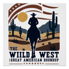 TEXAS Cowboy America Cowboy Poster