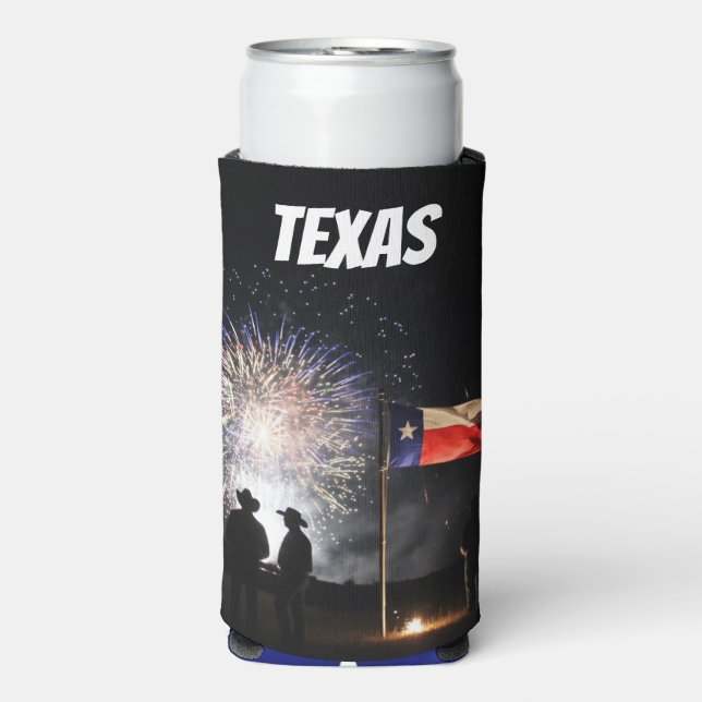 Texas Cowboy Can Cooler Selters Dosenkühler (Seltzer Vorderseite)
