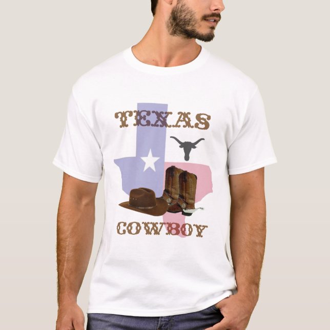 Texas-Cowboy-T - Shirt (Vorderseite)