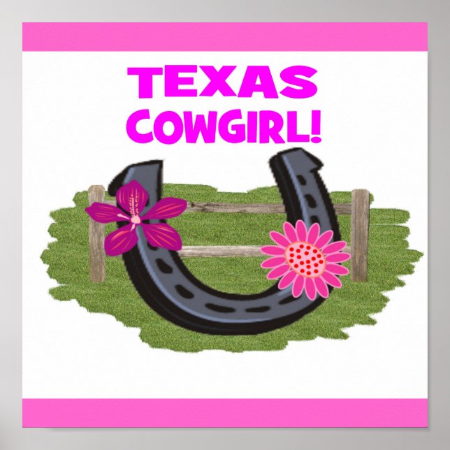 TEXAS COWGIRL POSTER (Vorne)