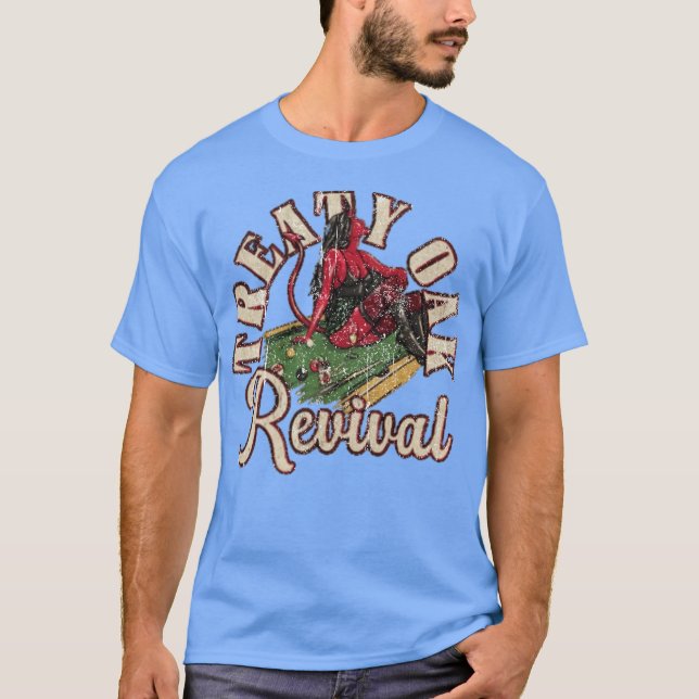 Texas Cpuntry Rock Contract Oak Revival Logo T-Shirt (Vorderseite)