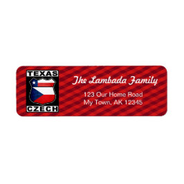 Texas Czech American Address Labels