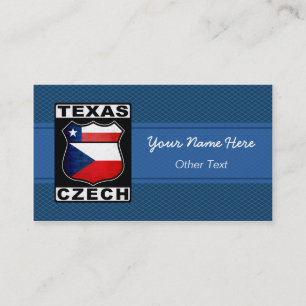 Texas Czech American Custom Business Cards Visitenkarte