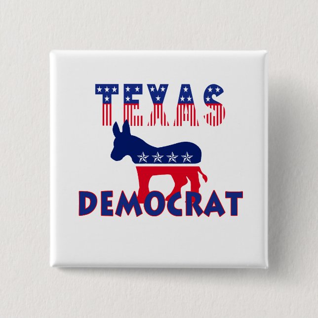 Texas Demokrat Button (Vorderseite)