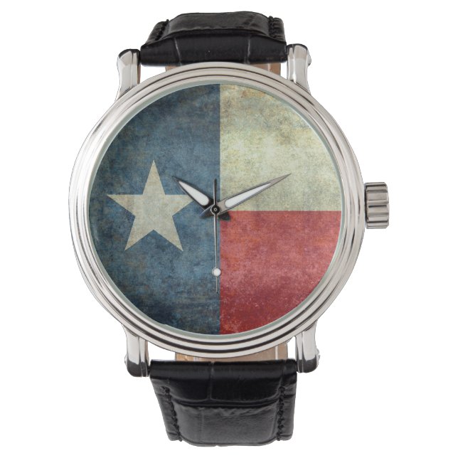 Texas - Der einstündige Staat Armbanduhr (Vorderseite)