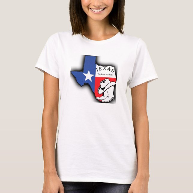 Texas, der einstündige Staat T-Shirt (Vorderseite)