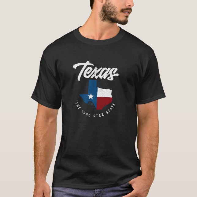 Texas Der einstündige Staat Texas Map Pullover (Vorderseite)