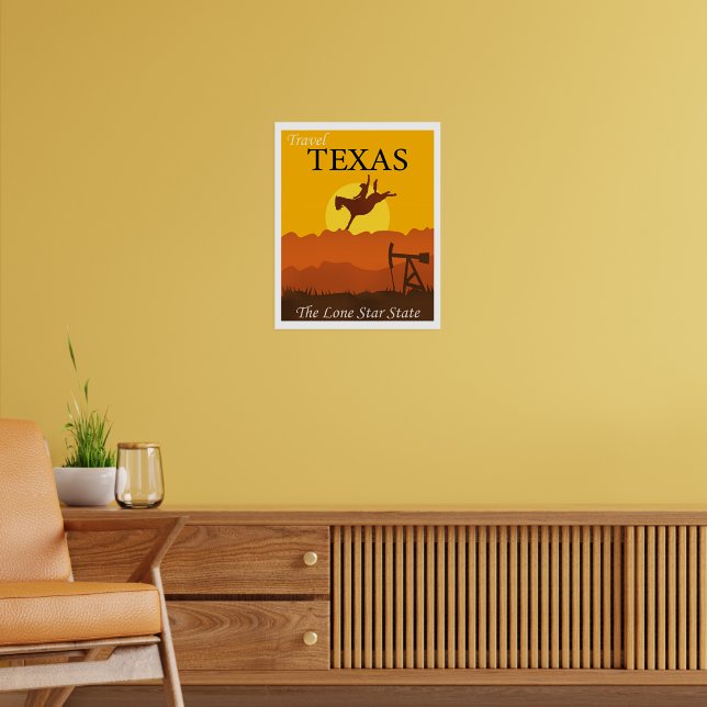 Texas, Der Lone Star Staat, Poster (Wohnzimmer 2)