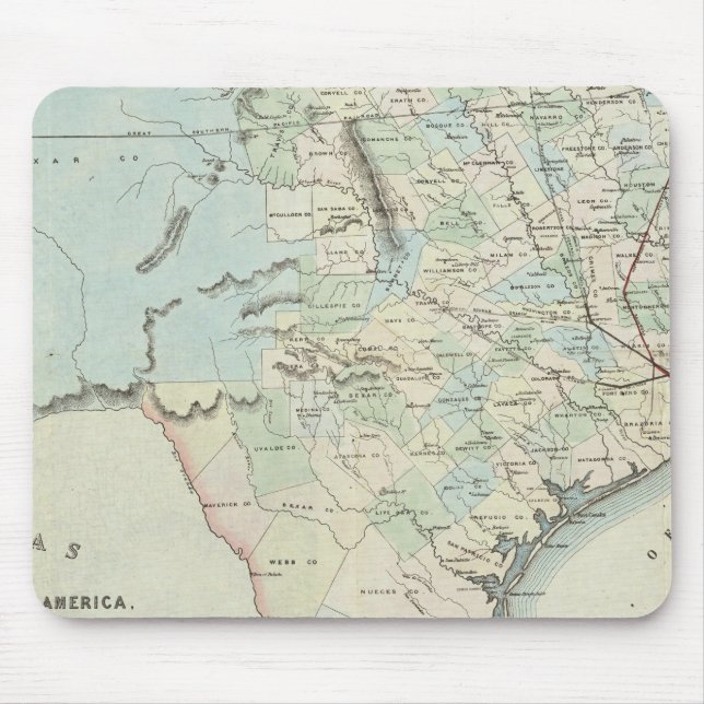 Texas der USA Mousepad (Vorne)