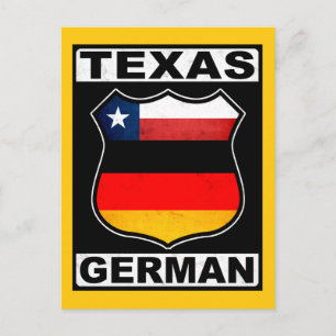 Texas Deutscher Amerikaner Postkarte