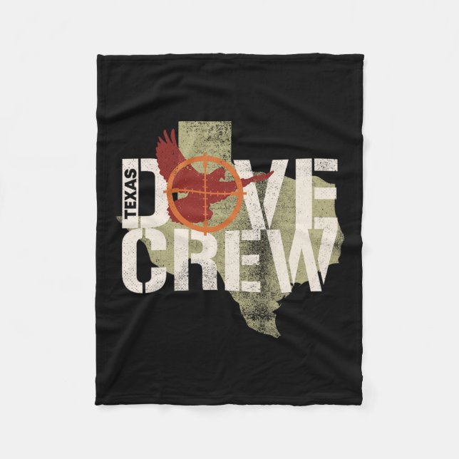 Texas Dove Crew Matching Dove Junting Trip Fleecedecke (Vorderseite)