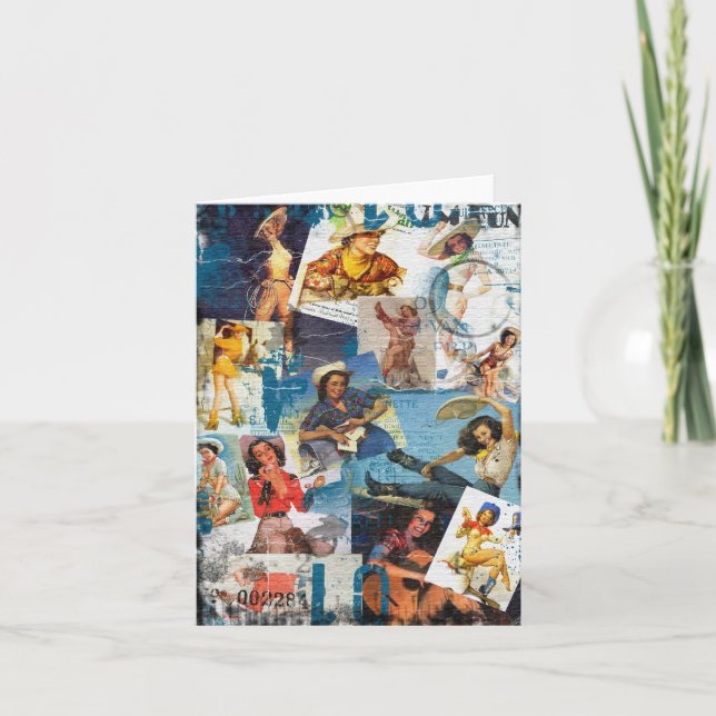 Texas Eclectic " Cowgirl Collection Nr. 2 Karte (Vorderseite)